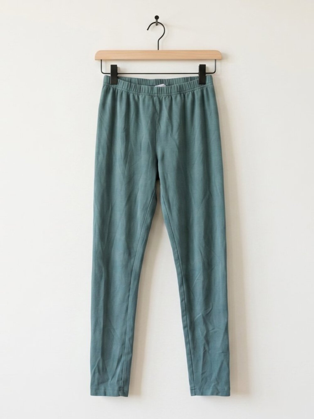 Hanna Andersson Cotton Leggings Teal Green Girls Size 150 (US 12)